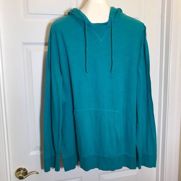 American Eagle Outfitters Tops - Unisex American Eagle Teal Hooded T-Shirt